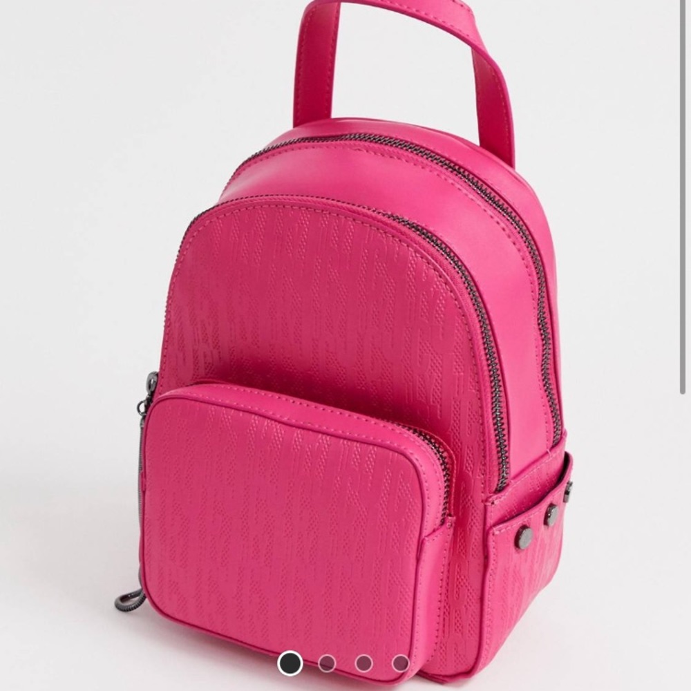 JUICY COUTURE ASPEN MINI ZIPPY BAG IN HOT PINK